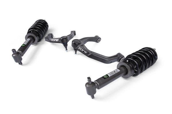 19-26 Chevrolet Silverado 1500 - GMC Sierra 1500 4WD 2 Inch Leveling Kit, 0 Inch Rear Lift - Nitro Loaded Struts Zone Offroad - view 2