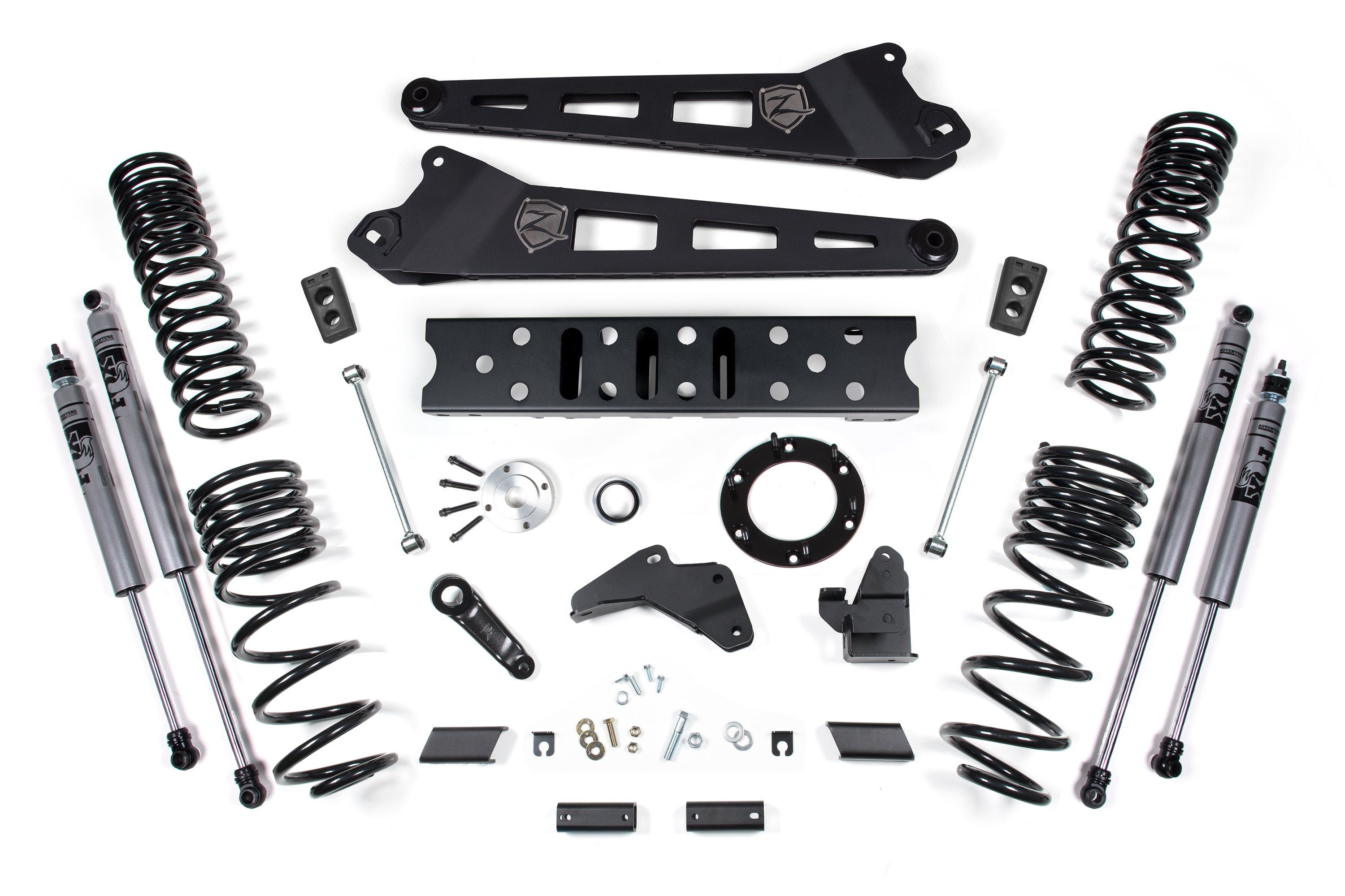 19-24 RAM 2500 5.5 Inch Radius Arm 4.5 Inch Rear Coils Gas 6-Bolt T-Case Zone Offroad - view 4