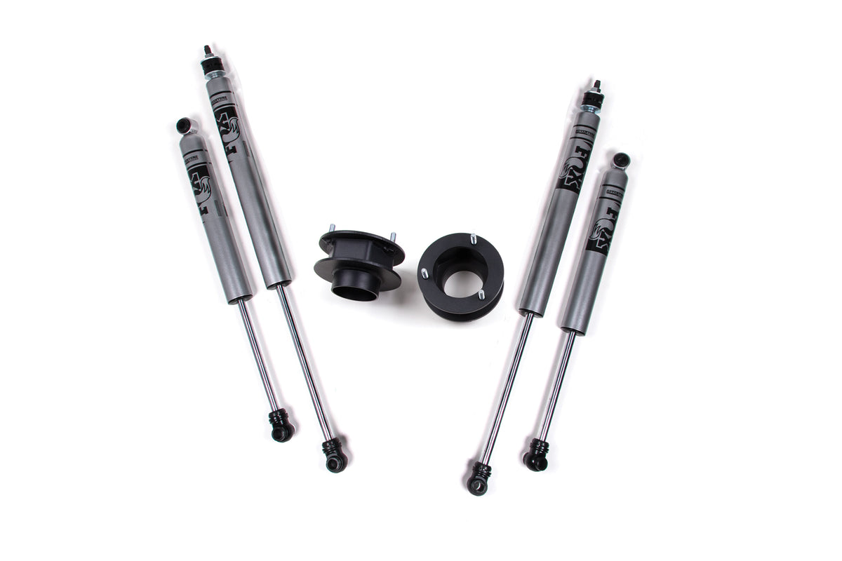 03-08 Dodge RAM 2500/3500 06-08 RAM 1500 MegaCab 2.5 Inch 4WD Leveling Kit Fox Shocks Zone Offroad
