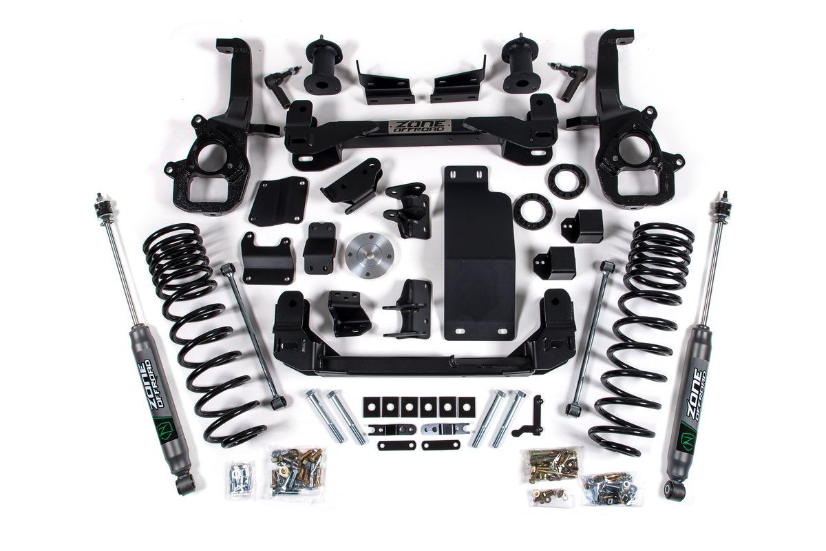 19-23 RAM 1500 Rebel/OffRoad 4WD 4 Inch Front 5 Inch Rear Lift Kit With Nitro Shocks Zone Offroad