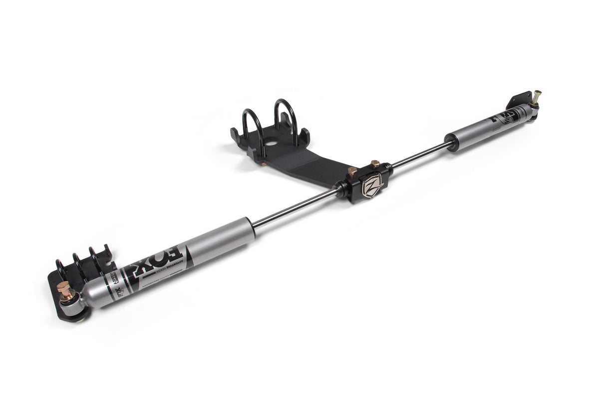 2008-2013 Ram 2500/2008-2012 Ram 3500 4WD Dual Steering Stabilizer Kit Fox 2.0 Adv Series Zone Offroad