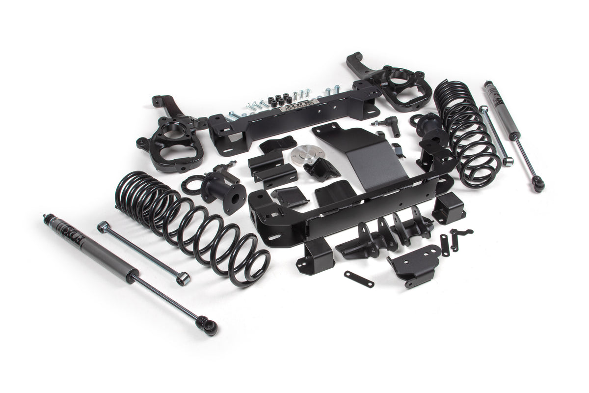 6 Inch Lift Kit for 2025 Ram 1500 4WD 6 Inch Front 5 Inch Rear Suspension Lift System Standard Bore Fox Adv Rear Shocks Zone Offroad