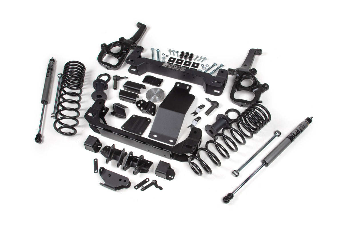 6 Inch Lift Kit for 2025 Ram 1500 4WD 6 Inch Front 5 Inch Rear Suspension Lift System Standard Bore Fox Adv Rear Shocks Zone Offroad