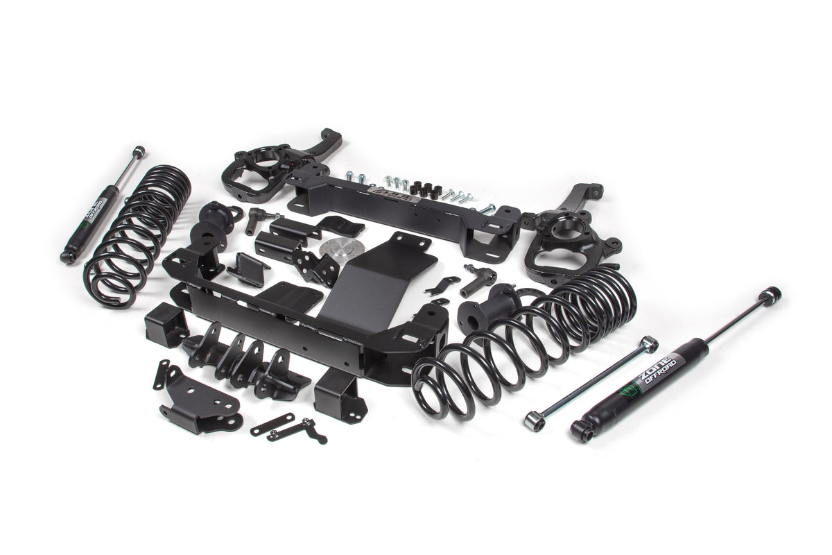 6 Inch Lift Kit for 2025 Ram 1500 4WD 6 Inch Front 5 Inch Rear Suspension Lift System Standard Bore Nitro Rear Shocks Zone Offroad