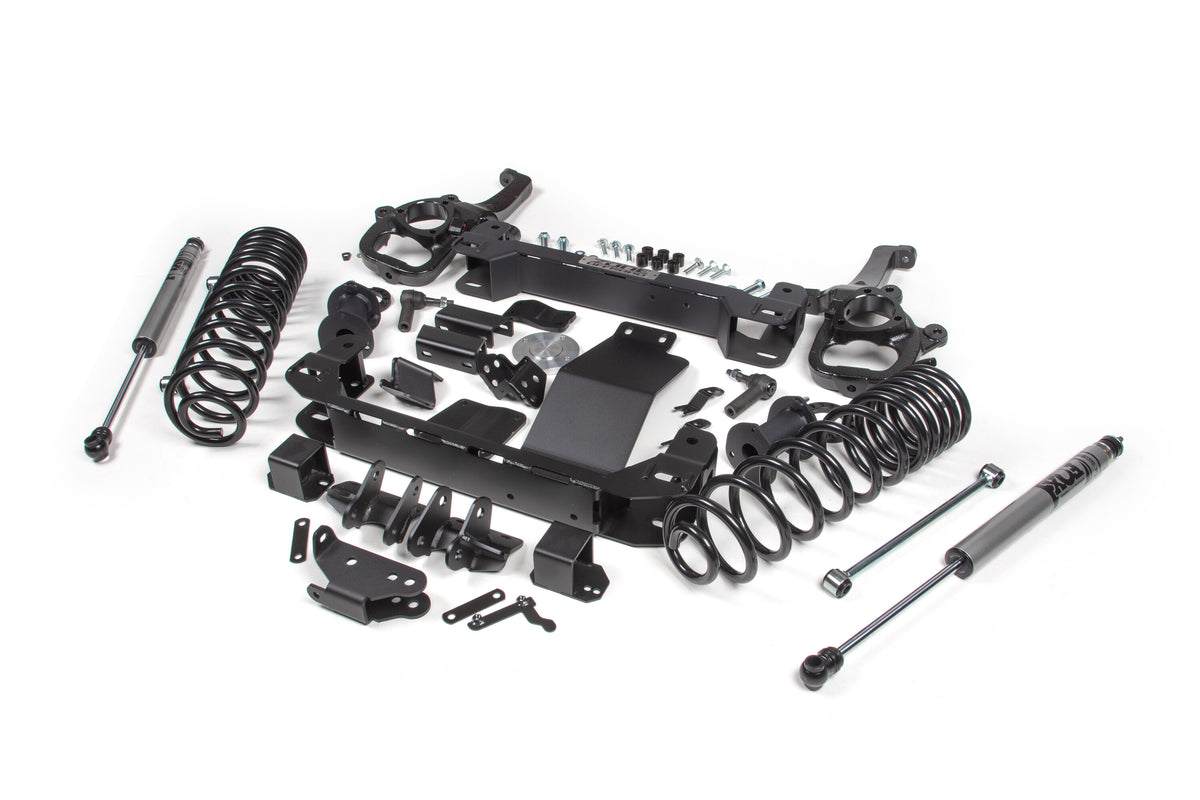 6 Inch Lift Kit for 2025 Ram 1500 4WD 6 Inch Front 5 Inch Rear Suspension Lift System Large Bore Fox Adv Rear Shocks Zone Offroad