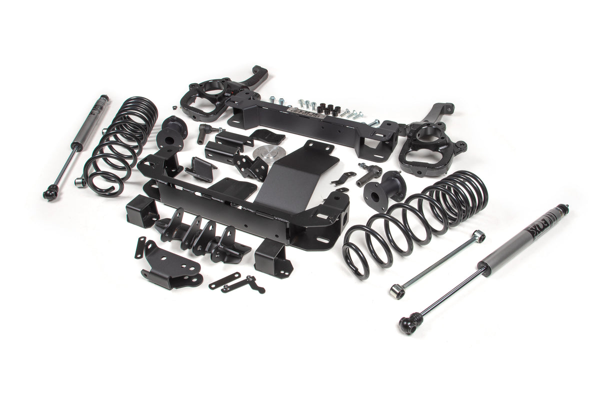 4 Inch Lift Kit for 2025 Ram 1500 4WD 4 Inch Front 3 Inch Rear Suspension Lift System Large Bore Fox Adv Rear Shocks Zone Offroad