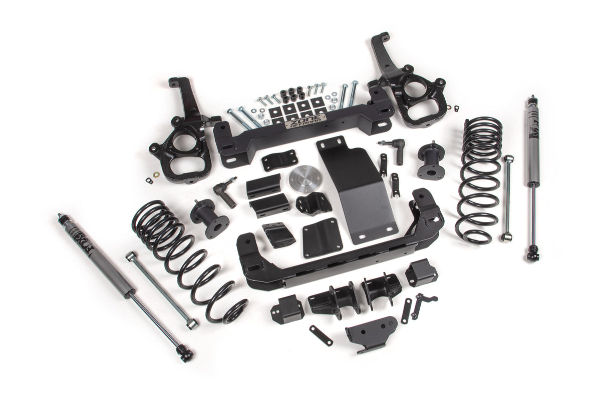 4 Inch Lift Kit for 2025 Ram 1500 4WD 4 Inch Front 3 Inch Rear Suspension Lift System Large Bore Fox Adv Rear Shocks Zone Offroad