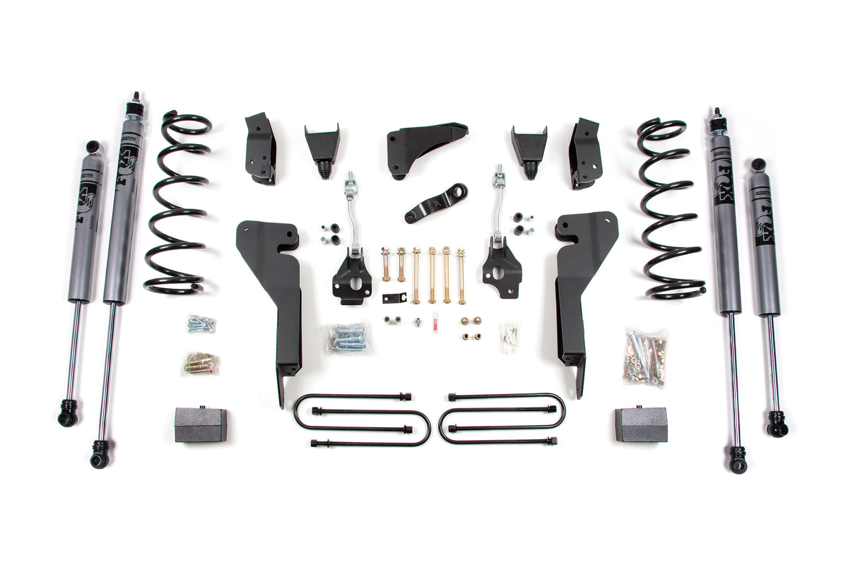 08 Dodge RAM 2500 6 Inch Lift Kit With 3.5 Inch Axle Diesel Fox Shocks Zone Offroad