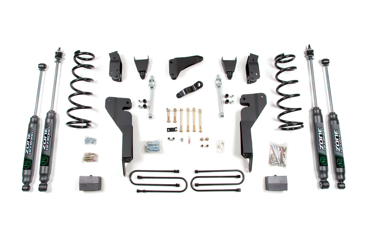 09-13 Dodge RAM 2500 6 Inch Lift Kit With 4 Inch Axle Gas Fox Shocks Zone Offroad