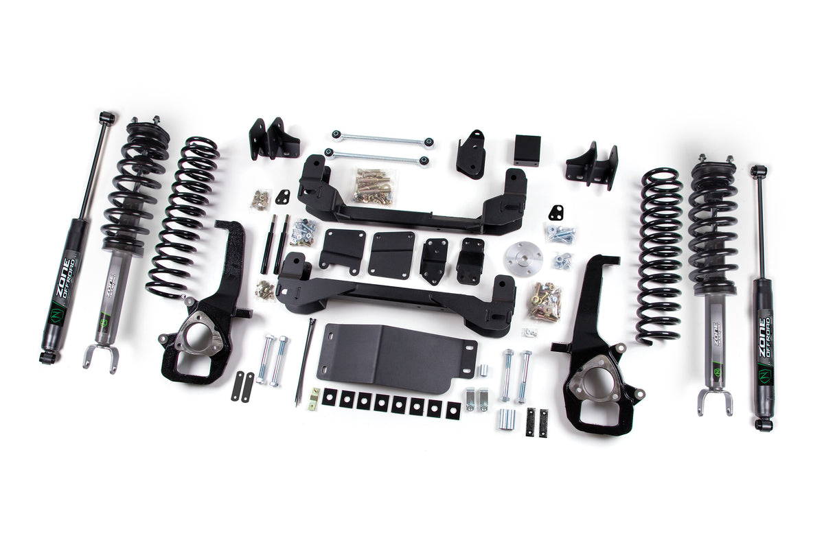 13-15 Dodge RAM 1500 6 Inch Front 3 Inch Rear Lift Height Strut Spacer Lift Kit With Nitro Shocks Zone Offroad