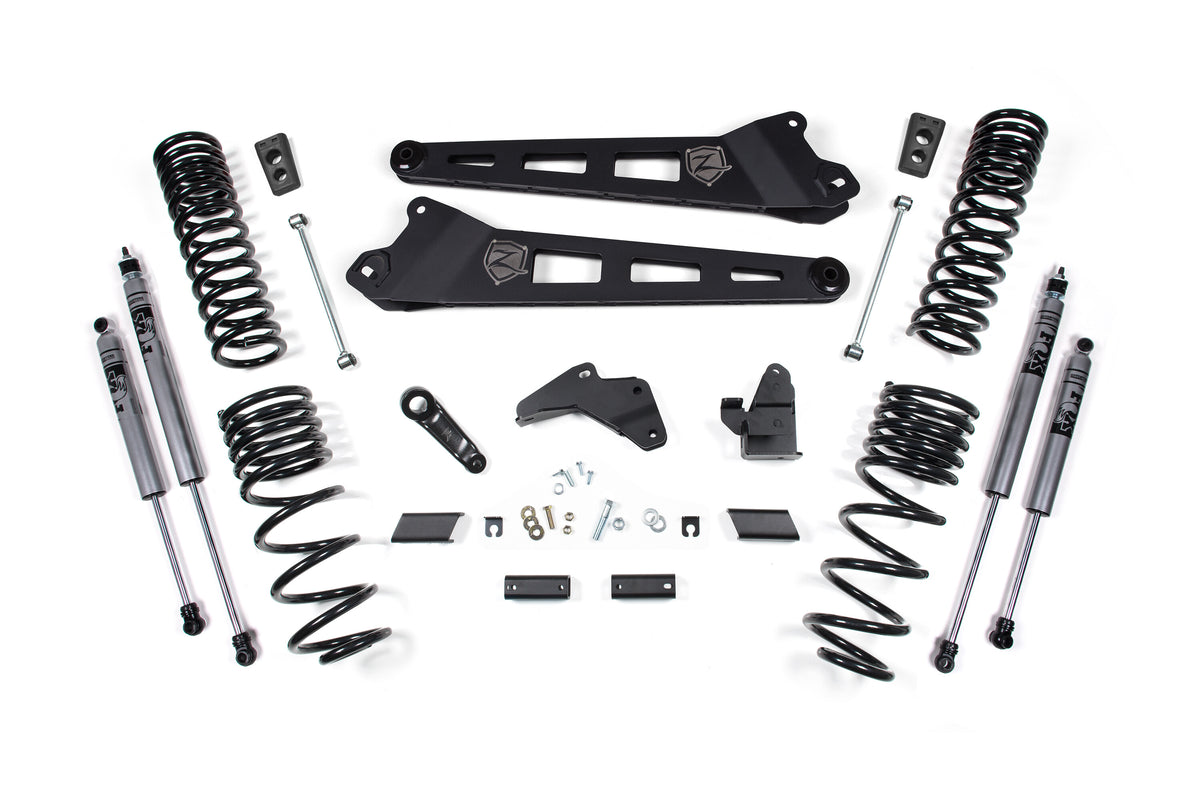 14-18 RAM 2500 6.5 Inch Replacement Radius Arm Lift Kit Diesel Fox Adventure Shocks Zone Offroad