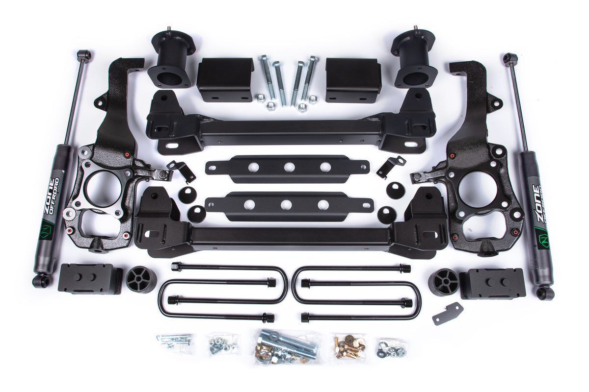 21-24 Ford F-150 2WD 6 Inch Supension Lift Kit 3.25 Inch Rear Lift Block Spacer Front Nitro Rear Zone Offroad