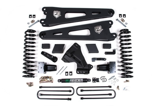 23-24 Ford F-250/F-350 Super Duty 4WD 5 Inch Radius Arm Lift Kit 3 Inch Rear Block Gas 3 Leaf Main Zone Offroad - view 5