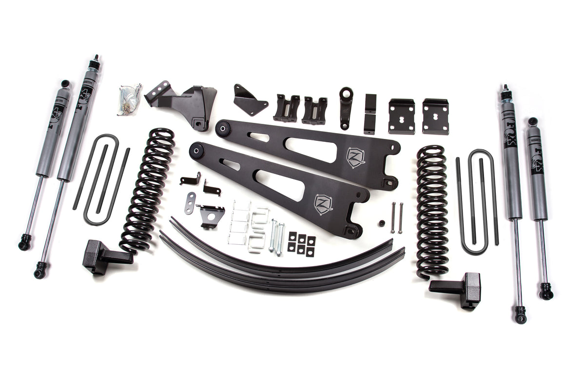 11-14 Ford F-250/F-350 Super Duty 6 Inch Lift Kit Gas Without Overload Fox Shocks Zone Offroad