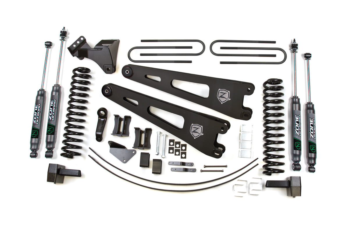 05-07 Ford F-250/F-350 Super Duty 6 Inch Lift Kit Gas Fox Shocks Zone Offroad