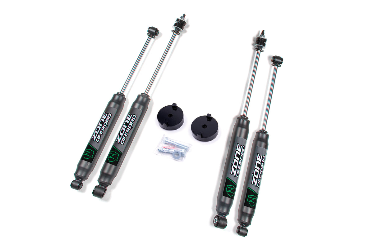 17-24 Ford F-250/350 Super Duty 1 Inch Front Coil Spacer Leveling Kit Nitro Shocks Zone Offroad