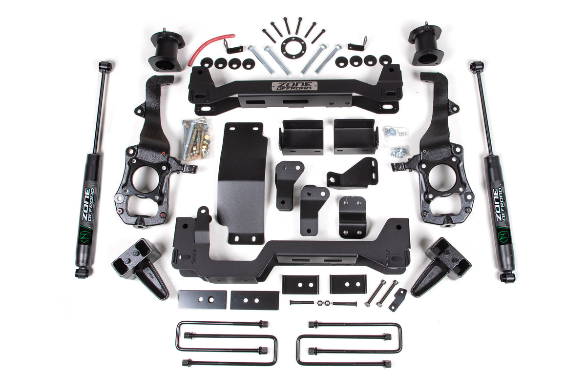 21-24 Ford F-150 6 Inch Zone Lift Kit Nitro Shocks Zone Offroad