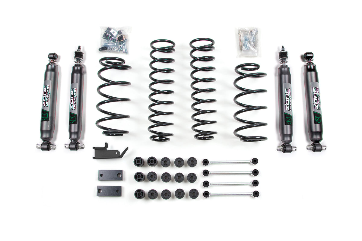 97-06 Jeep Wrangler TJ 4.25 Inch Combo Lift Kit Fox Shocks Zone Offroad