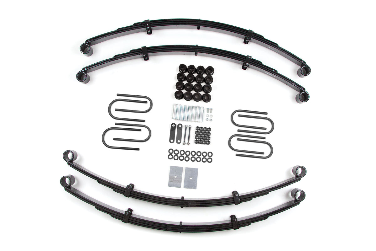 87-95 Jeep Wrangler YJ 2 Inch Leaf Spring Lift Kit With Nitro Shocks Zone Offroad