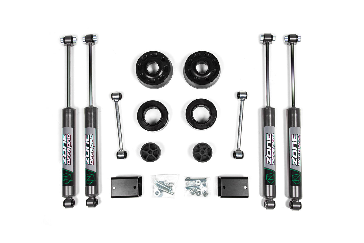 18-24 Jeep Wrangler JL 2 Inch Coil Spring Spacer Lift Kit With Nitro Shocks Zone Offroad