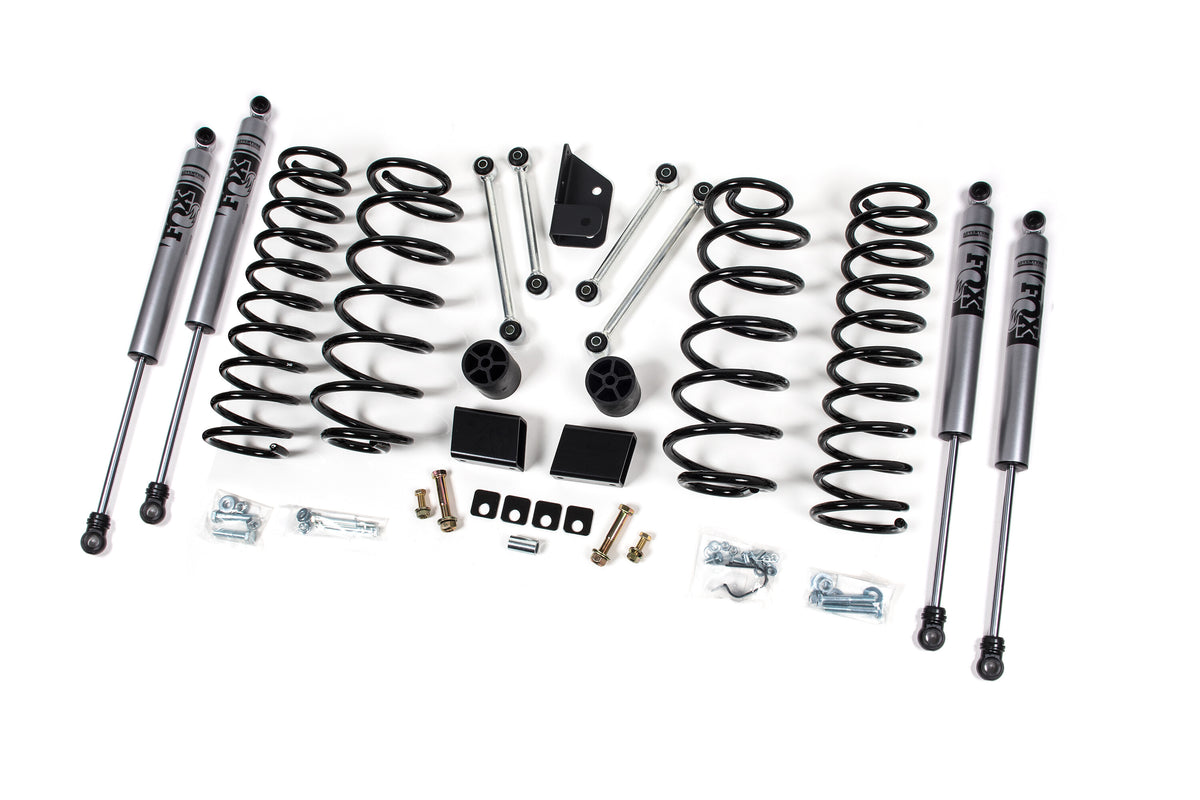 18-24 Jeep Wrangler JL 4 Door 3 Inch Lift Kit With Fox Adventure Shocks Zone Offroad