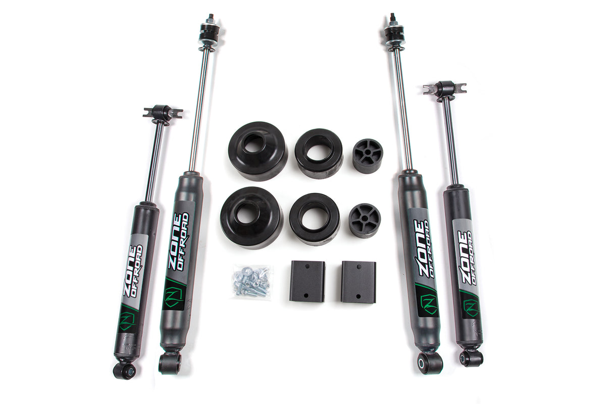 07-11 Jeep Wrangler JK 2 /4 Door 2 Inch Lift Kit Nitro Shocks Zone Offroad