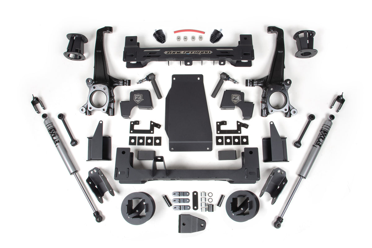 22-26 Toyota Tundra 6 Inch Suspension Lift Kit - Fox Adventure Series Shocks Zone Offroad