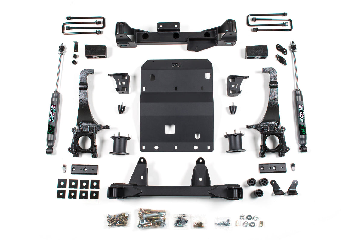 16-23 Toyota Tacoma 4 Inch Front 3 Inch Rear Lift Kit With Nitro Shocks Zone Offroad