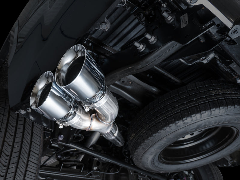 AWE Tuning 0FG Exhaust for 3rd Gen Toyota Tundra - Dual Chrome Silver Tips