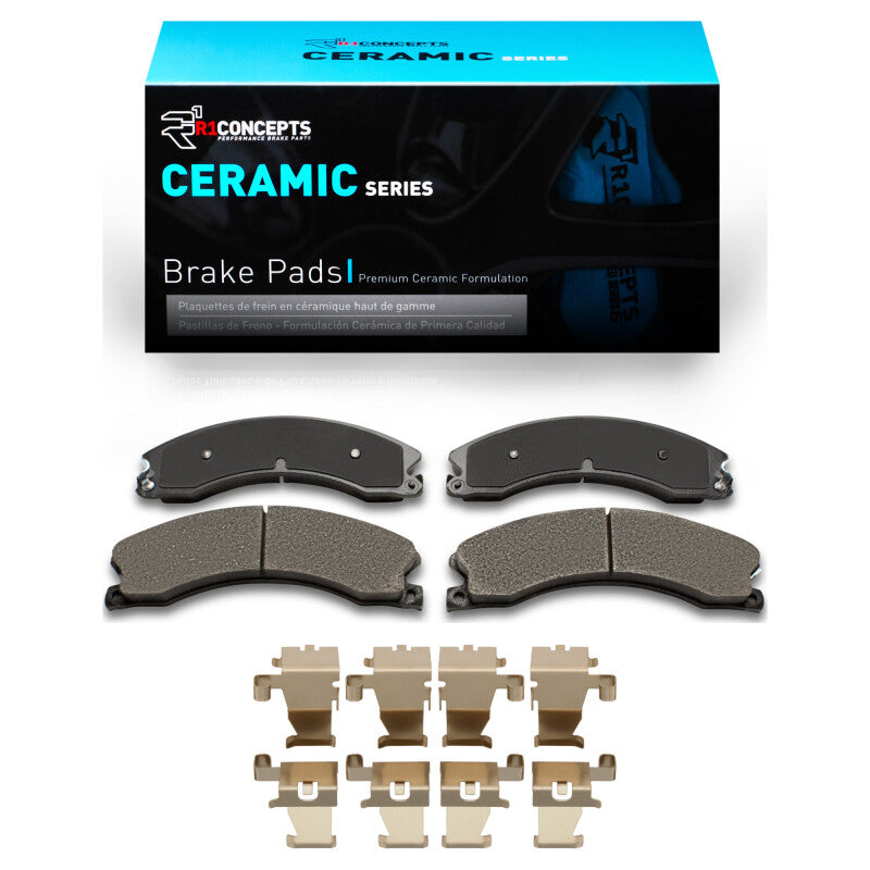 R1 2009-2024 Chevrolet Express 3500 Front/Rear R1 Ceramic Pads & Hardware Kit