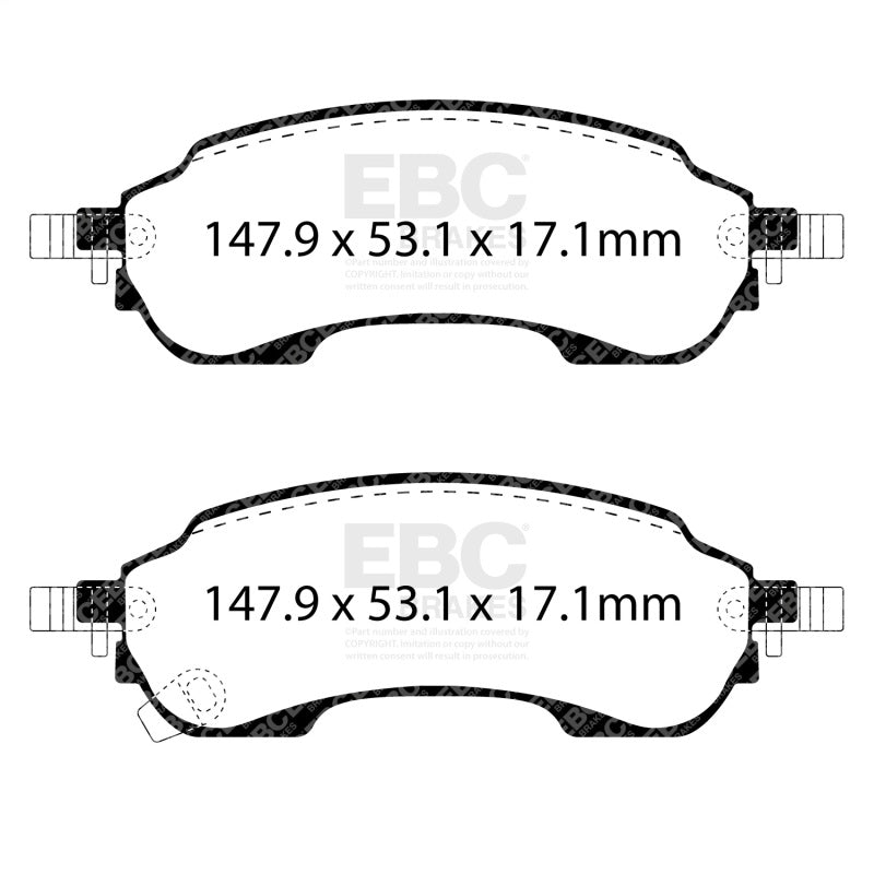 EBC 2021+ Ford Bronco (6th Generation) 2.3T Rear Ultimax Brake Pads