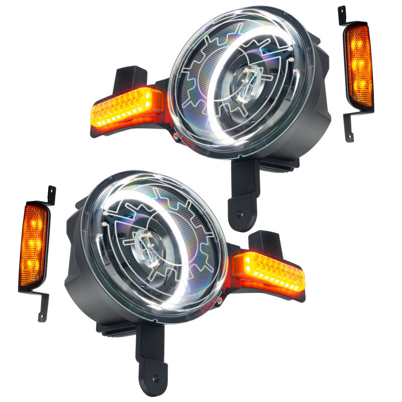 Oracle 2021+ Ford Bronco Oculus Bi-LED Projector Headlights w/ Heated Lenses