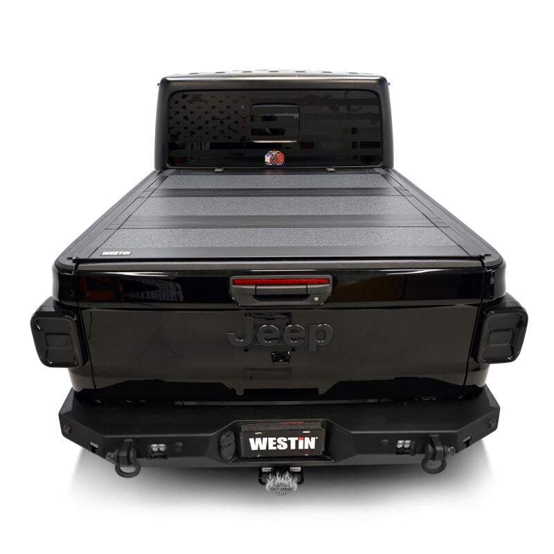 Westin 20-26 Jeep Gladiator JT 4WD 5ft. Bed Hard Tri-Fold Tonneau Cover - Black