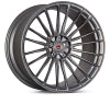 Vossen S17-04 21x10.5 / 5x120 / 74.1 - Brushed Stealth Grey Fountain Blue Wheel - (F9x X5M - Front)