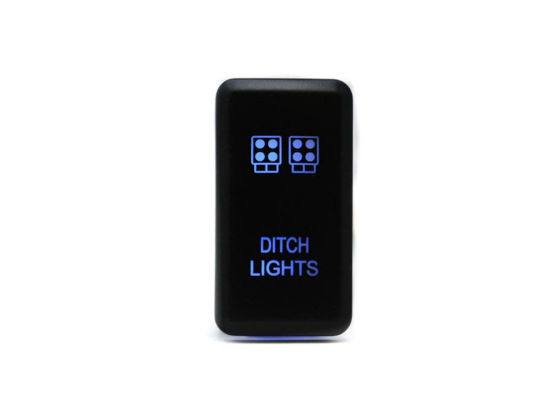 Cali Raised Tall Style Toyota OEM Style Ditch Lights Switch - Blue