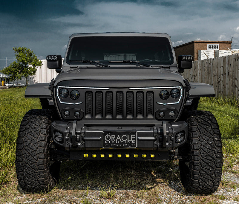 ORACLE Lighting 2019+ Jeep Wrangler JL Skid Plate w/ Integrated LED Emitters - Clear