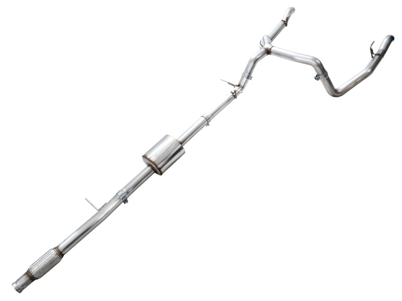 AWE Tuning 4th Gen GM 1500 5.3L 0FG Cat-Back Split Rear Exit (w/ Bumper Cutouts) - OE Tips