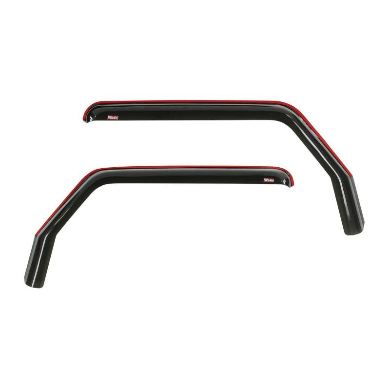 Westin 2018-2019 Jeep Wrangler JL In-Channel Wind Deflector 2pc - Smoke