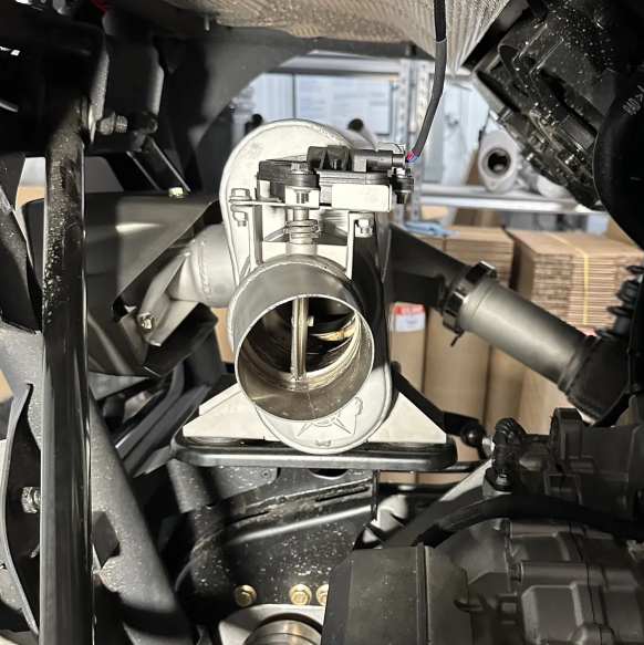 Aftermarket Assassins 2024 Can Am Maverick R Full Exhaust with Center Exit & 3" Side Dump **3-5 day lead time**