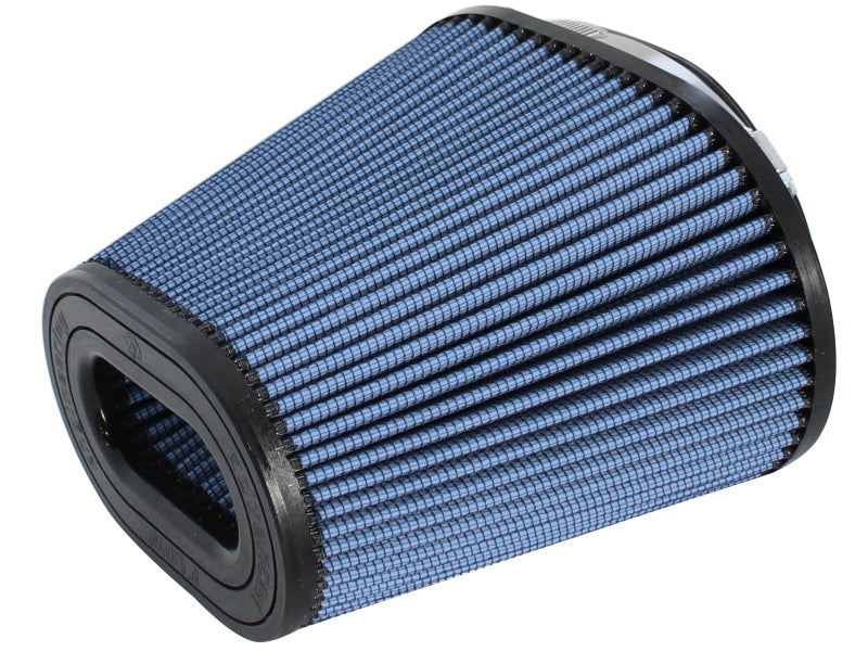 afe Magnum FORCE replacement air filter designed for optimal airflow and engine performance, featuring a conical shape and durable construction.