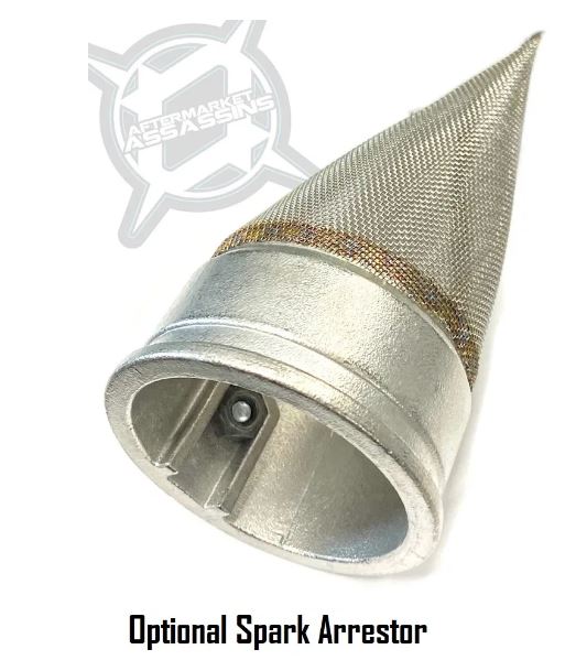Aftermarket Assassins Stainless Slip-On Exhaust for 2024 RZR XP 1000