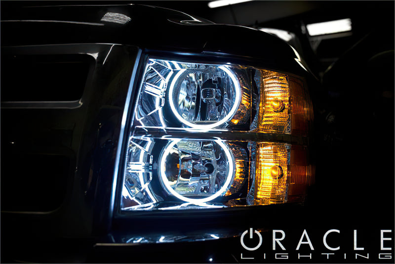 Oracle Chevy Silverado 07-13 Halo Kit Round Style - ColorSHIFT w/ Simple Controller