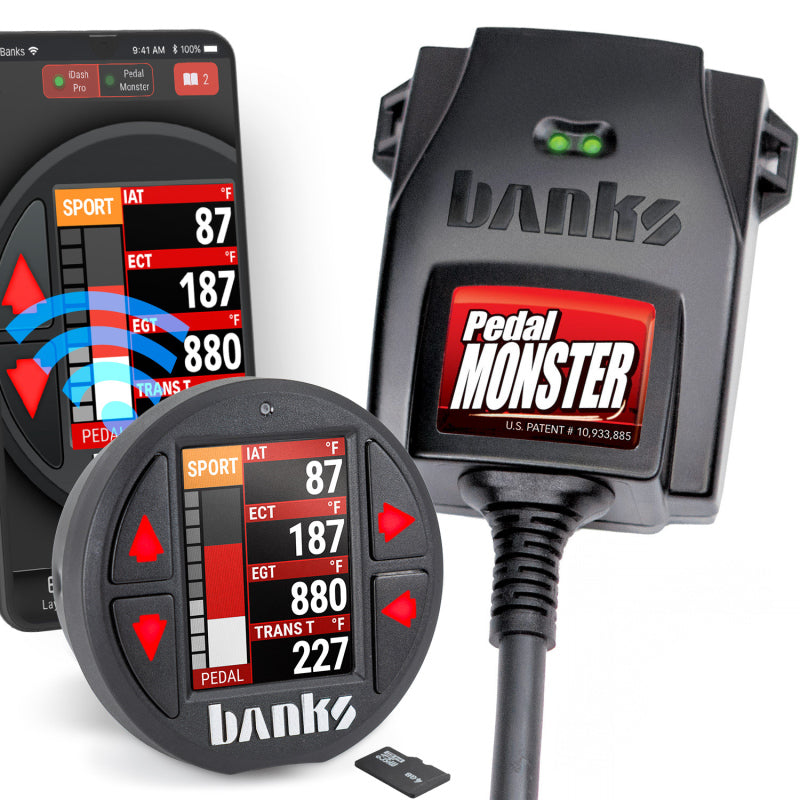 Banks Power Pedal Monster Kit Aptiv GT 150 6 Way With iDash Data Pro