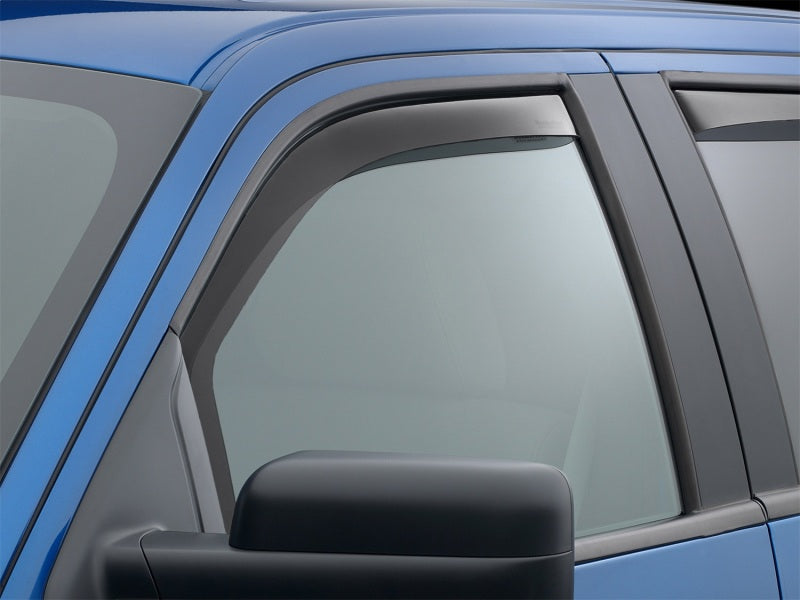 WeatherTech 04-14 Ford F-150 SuperCrew Front Side Window Deflectors - Dark Tint