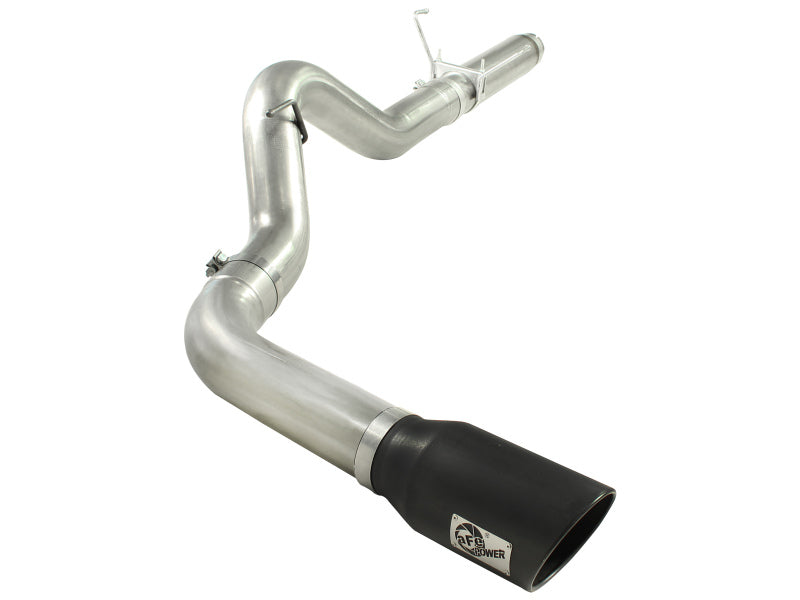 aFe MACH Force XP 5in DPF-Back 409SS Exhaust Dodge Diesel Trucks 07.5-12 L6-6.7L (td) Black Tip