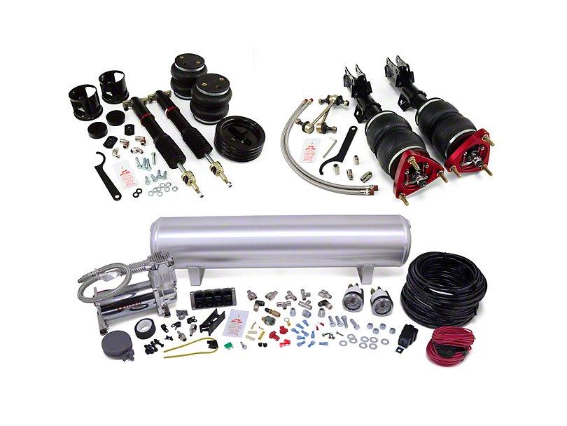 Air Lift Performance complete suspension kit for 2005-2014 Mustang, featuring air springs, struts, and installation components.