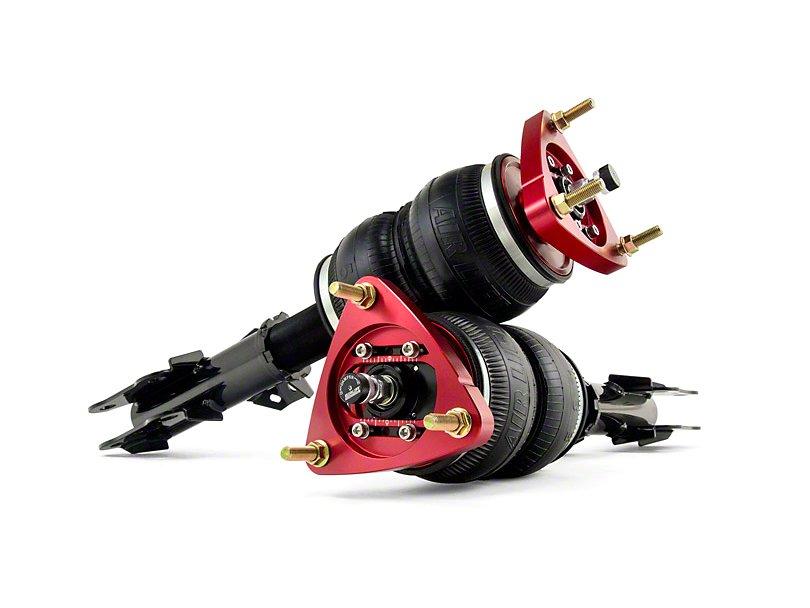 Air Lift Performance Suspension Kit for 2015-2018 Mustang, featuring adjustable air springs and red anodized components.