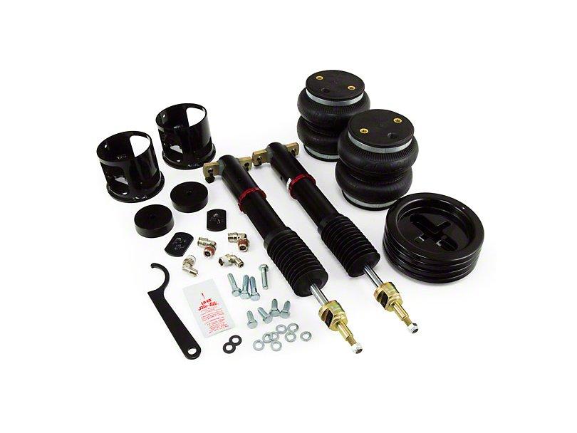 Air Lift Performance Suspension Kit for 2015-2018 Mustang, featuring rear air springs, adjustable shocks, and installation hardware.