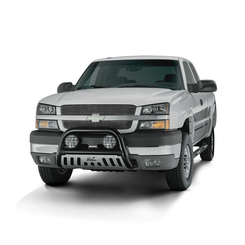 Westin 1999-2013 Chevy Silverado 1500 Crew Cab Signature 3 Nerf Step Bars - Black
