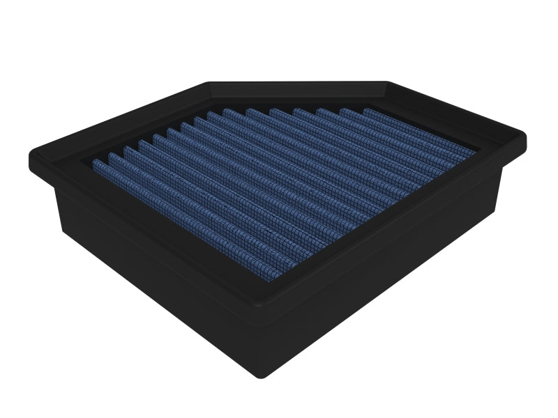 AFE Magnum FLOW OE replacement air filter designed for Nissan Rogue 2022-2025, featuring a blue filter element in a black frame.